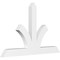 Ekena Millwork Richland Architectural Grade PVC Gable Bracket, 72"W x 45"H x 4"D x 6"F, 15/12 Pitch GBP072X45X0406RIC00 - alternate 1